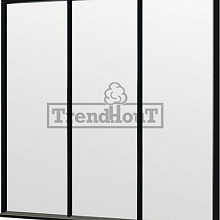 Steel Look raam 2230x2200mm zwart module H-01