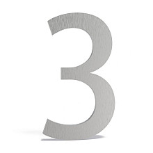 Huisnummer 79x5x120mm RVS 5mm (3 RVS)