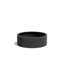 CIRCUM met wielen Ø1200x400mm Aluminium (AMWL4.3)