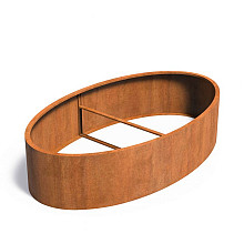 ELLIPSE zonder bodem 2800x1600x600mm Corten (CELW1)