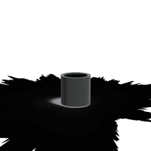 CIRCUM met bodem Ø500x500mm Aluminium (AM9)