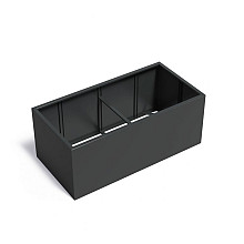 CARREZ zonder bodem 2000x1000x800mm Aluminium (AFW20)