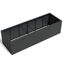 CARREZ zonder bodem 3000x1000x800mm Aluminium (AFW18)