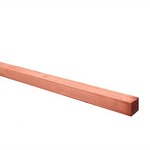 Douglas bevestigingsset H-gleufpaalsysteem, 2 sponningslatten onbehandeld, 10 RVS torxschroeven en h