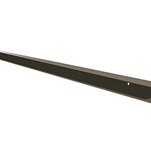 Stalen U-profiel met structuur poedercoating t.b.v. H-gleufpaal, 3,5 x 4 x 220 cm, kwartsgrijs RAL70