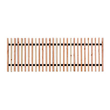 Douglas lattenhekwerk met zwart gespoten liggers, 180 x 60 cm, onbehandeld.