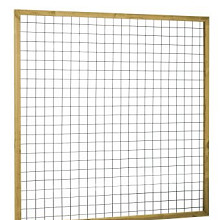 Eco gaastrellis met maas 7,5x7,5cm in grenen Raamwerk 4,5x4,5cm 180x180cm groen geïmpregneerd