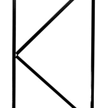 Verstelbaar stalen poortframe 120x155cm zwart gecoat