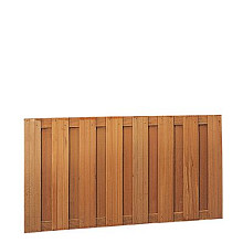 Hardhouten plankenscherm 17-planks 14mm recht verticaal 90x180cm