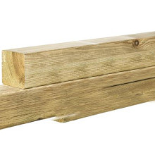 Grenen geschaafde Paal 8,8x8,8x180cm zonder diamantkop groen geïmpregneerd