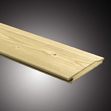 Midden-Europees grenen geschaafd Rabat 1,8x14,5x300cm, groen geïmpregneerd