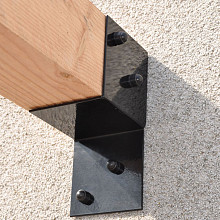 Koppelprofiel (muurprofiel) per 2 stuks antraciet/zwart gepoedercoat