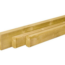 Vuren geschaafde bovenregel 3,8x10x450cm