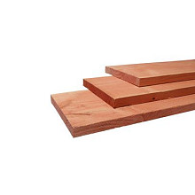Douglas fijnbezaagde Plank 2,2x20,0x300cm onbehandeld.
