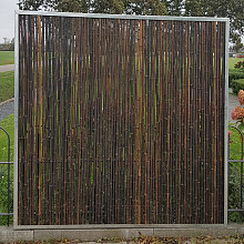 Bamboerolscherm in stalen frame 90x180cm