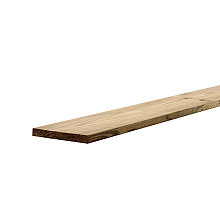 Grenen geschaafde Plank 2,0x20,0x180cm, rechte hoeken, groen geïmpregneerd