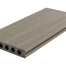 WPC 22,5x210mm FIberdeck Premium | ronde kamer | 2-zijdig | Light Grey 500cm