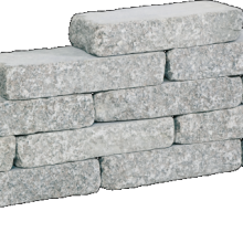 Stapelblok Graniwall Grey Rockface 40x16x8cm