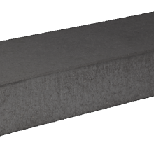 Traptrede 100x35x15cm glad Zwart