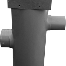 Hydroblob Zandvangput met loofscheider ZVP-MR Verzinkt 615HØ20cm, in-enuitlaat Ø100mm