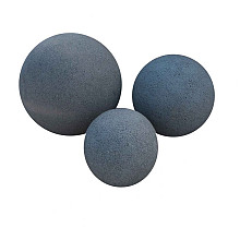 Set bollen Black granite gebouchardeerd Ø 45, 35 en 25cm Gebouchardeerd