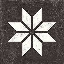 Keramische tegel vtwonen Solostone Decoren Belgian Star White 70x70x3,2cm