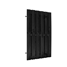 Jumbodeur geschaafd naaldhout 15 mm op verstelbaar frame 100x190cm, geïmpregneerd en zwart gespoten