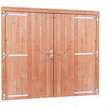 Redvision dubbele deur inclusief kozijn extra breed en hoog, 255x209 cm